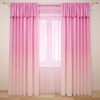 Штори-деграде з ламбрекеном